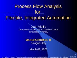 2001 - MIT - Process Flow Analysis for flexible, integrated automation.ppt