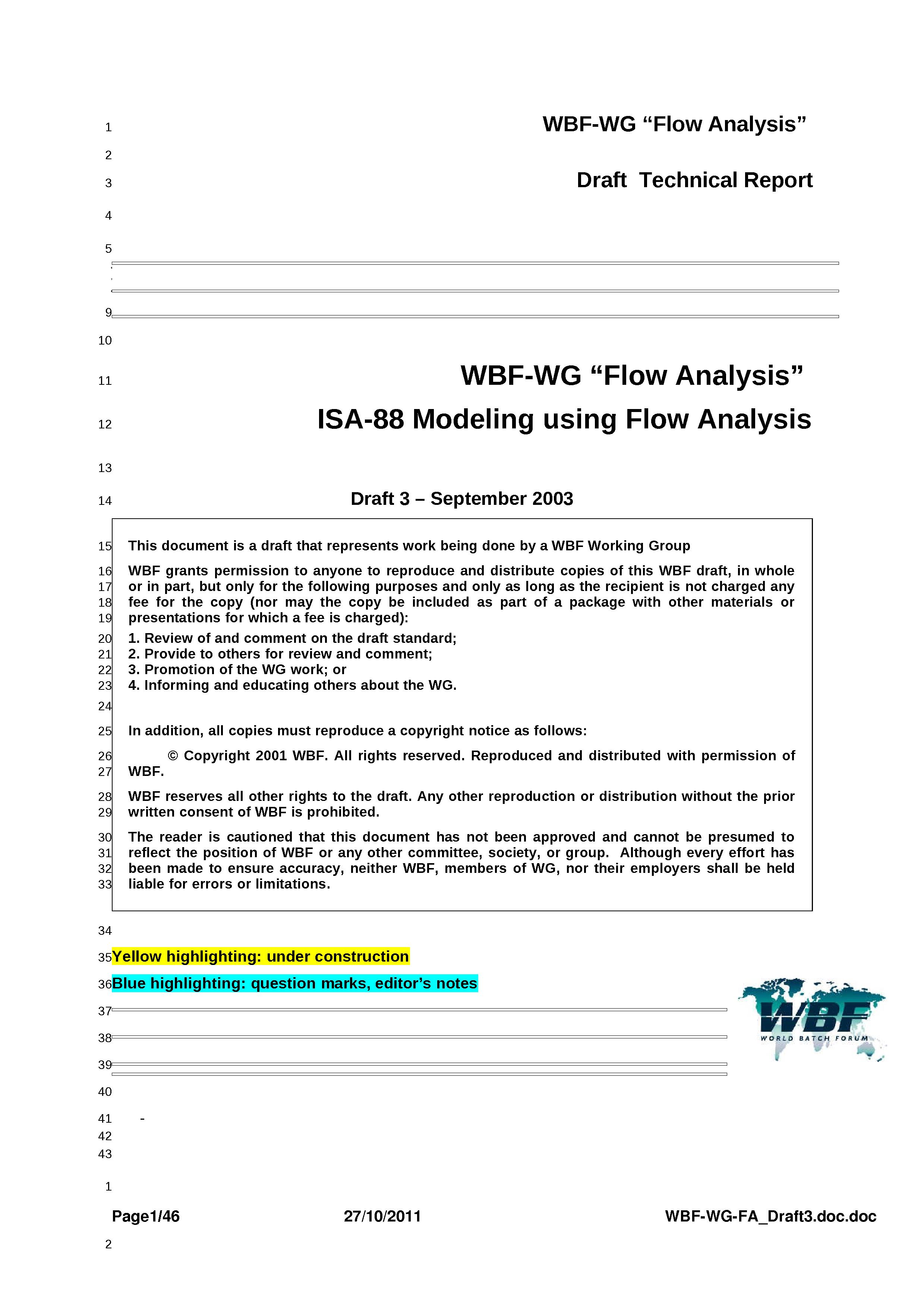 1_21_ISA8895_Overview_ISA88_WBF--FlowAnalysis.doc