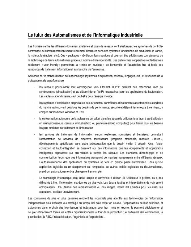 2008 - Jautomatise - Futur des Automatismes et de lInformatique Industrielle.doc