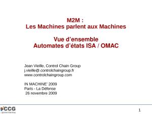 2009 - Inmachine - M2M Les Machines parlent aux Machines.pptx